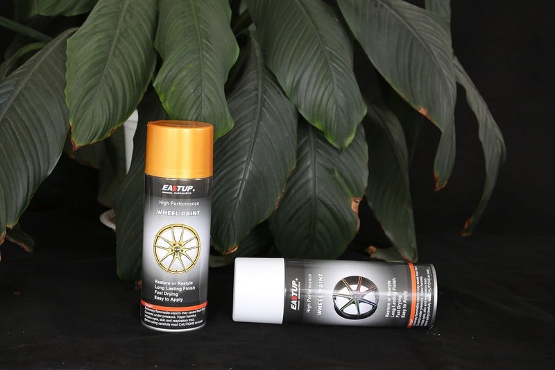 EASTUP Premium Metallic Acrylic Enamel Wheel Paint Brown-Orange -Gold Color, Brilliant Finish, High Durability, Fade-resistant, Quick Drying Rim Coating Spray Paint. - Image 2